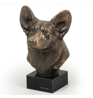 Pembroke Welsh Corgi głowa na kamieniu Art-Dog